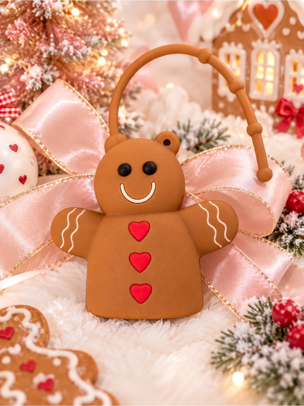 Gingerbread Man PocketBac Holder Bath & Body Works Silicone Christmas